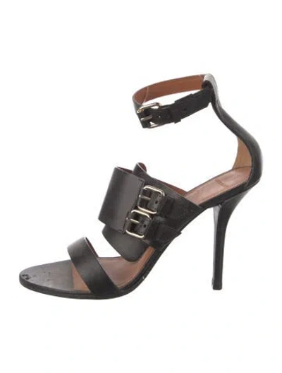 Pre-owned Givenchy Leather Sandals In Black