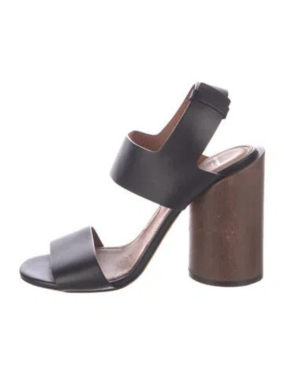 Pre-owned Givenchy Leather Sandals In Black