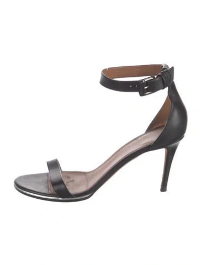 Pre-owned Givenchy Leather Sandals In Black
