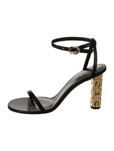 Pre-owned Givenchy Leather Sandals In Black