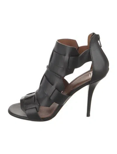 Pre-owned Givenchy Leather Sandals In Black