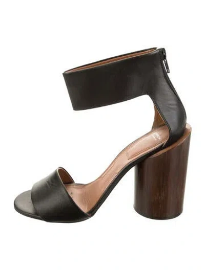 Pre-owned Givenchy Leather Sandals In Black