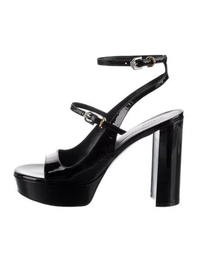 Pre-owned Givenchy Leather Sandals In Black