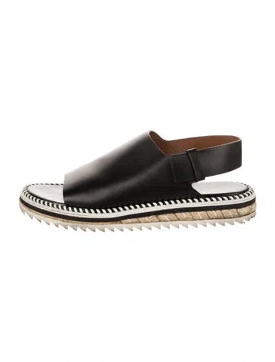 Pre-owned Givenchy Leather Sandals In Black