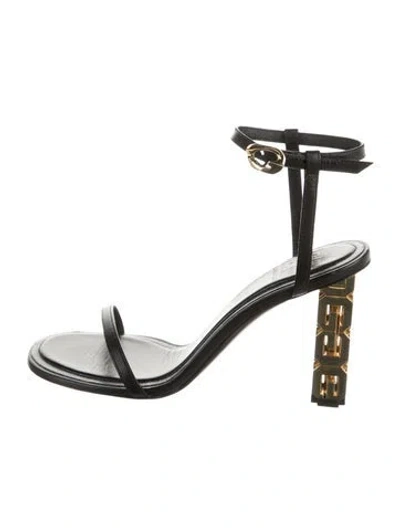 Pre-owned Givenchy Leather Sandals In Black