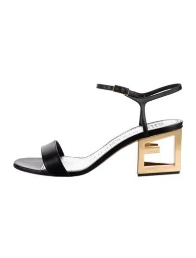 Pre-owned Givenchy Leather Sandals In Black