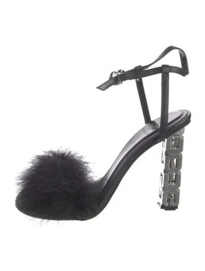 Pre-owned Givenchy Leather Sandals In Black