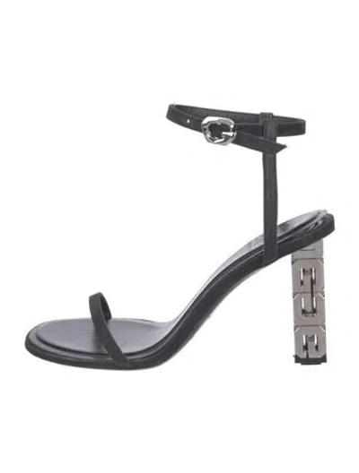 Pre-owned Givenchy Leather Sandals In Black