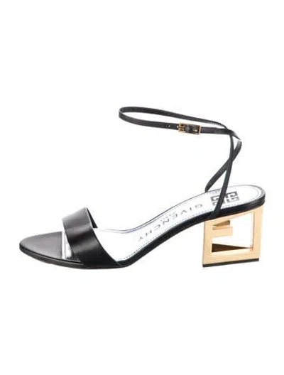 Pre-owned Givenchy Leather Sandals In Black
