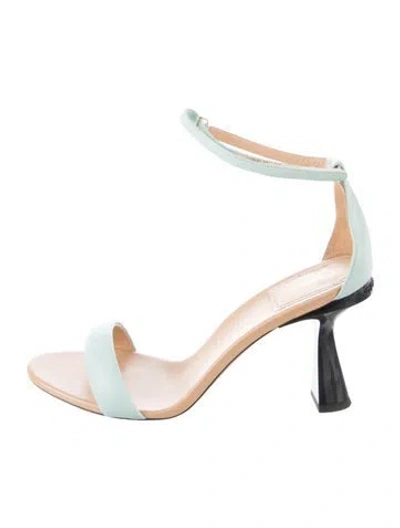 Pre-owned Givenchy Leather Sandals In Black/blue