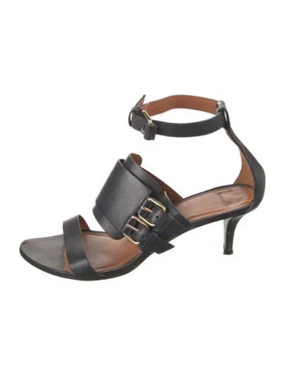 Pre-owned Givenchy Leather Sandals In Blue