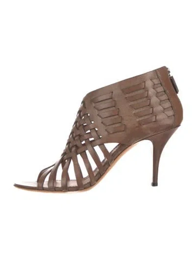 Pre-owned Givenchy Leather Sandals In Brown