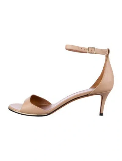 Pre-owned Givenchy Leather Sandals In Neutral