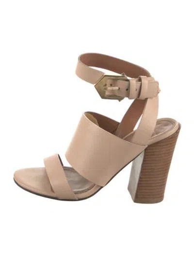 Pre-owned Givenchy Leather Sandals In Neutral