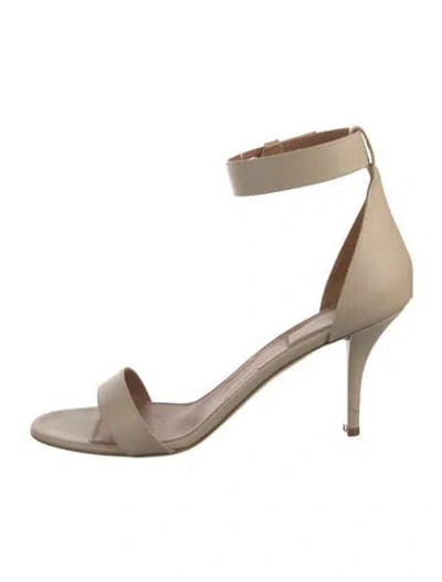Pre-owned Givenchy Leather Sandals In Neutral