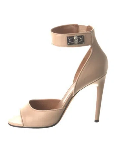 Pre-owned Givenchy Leather Sandals In Neutral