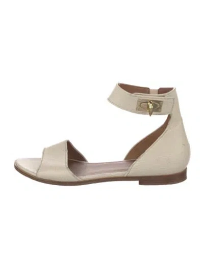 Pre-owned Givenchy Leather Sandals In Neutral