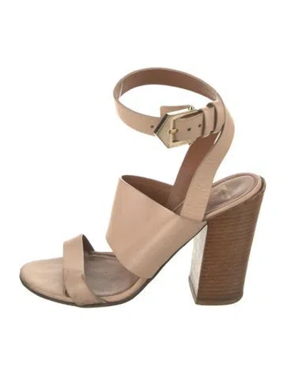 Pre-owned Givenchy Leather Sandals In Neutrals
