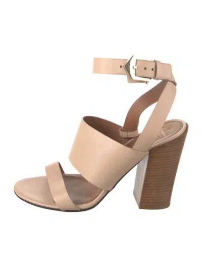 Pre-owned Givenchy Leather Sandals In Neutrals