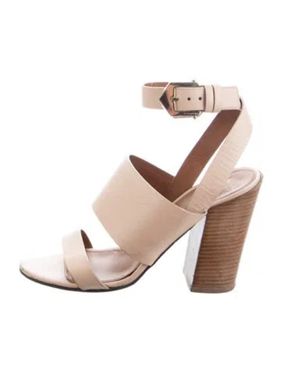 Pre-owned Givenchy Leather Sandals In Neutrals