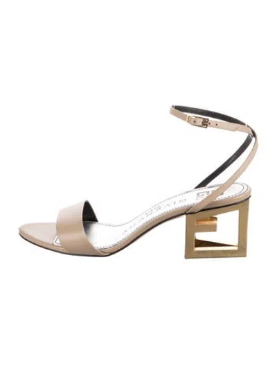 Pre-owned Givenchy Leather Sandals In Neutrals