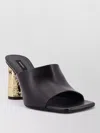 Givenchy Leather Sandals Open Squared Toe Heel In Multi