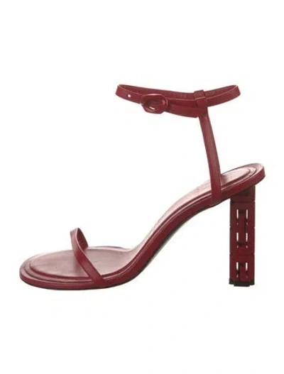 Pre-owned Givenchy Leather Sandals In Red
