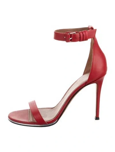 Pre-owned Givenchy Leather Sandals In Red
