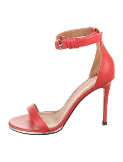 Pre-owned Givenchy Leather Sandals In Red