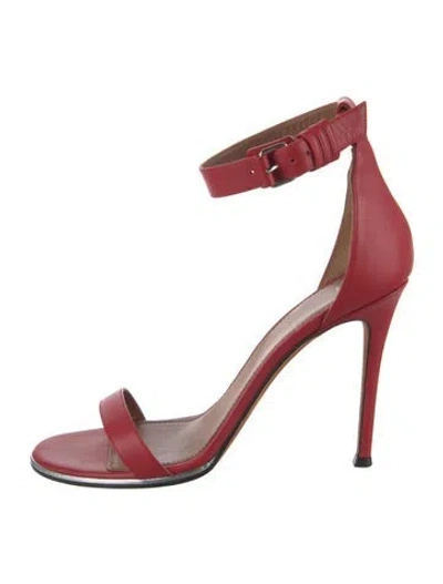 Pre-owned Givenchy Leather Sandals In Red