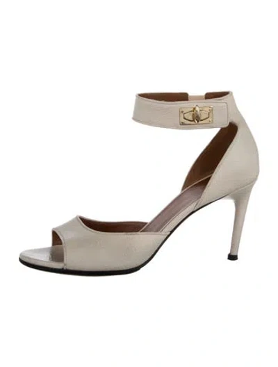 Pre-owned Givenchy Leather Sandals In White