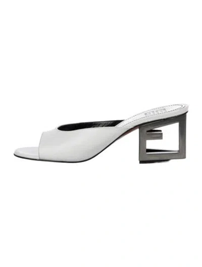 Pre-owned Givenchy Leather Sandals In White