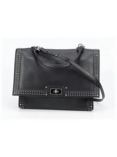Pre-owned Givenchy Leather Satchel In Black