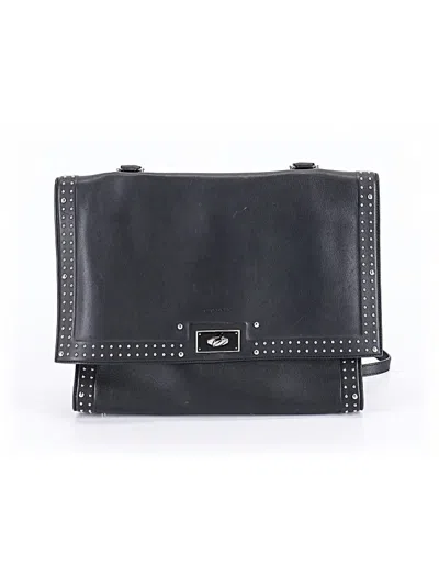 Pre-owned Givenchy Leather Satchel In Black