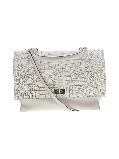 Pre-owned Givenchy Leather Satchel In Gray