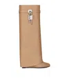 Givenchy Leather Shark Lock Knee-high Boots