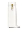 Givenchy Leather Shark Lock Knee-high Boots 90 In White