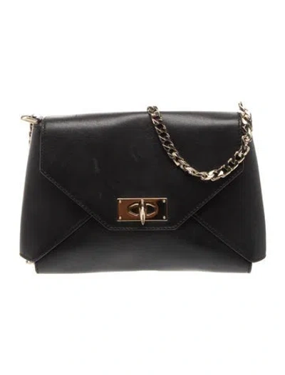 Pre-owned Givenchy Leather Shoulder Bag In Black