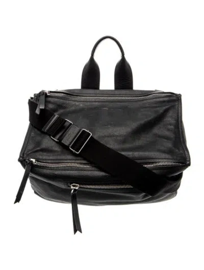 Pre-owned Givenchy Leather Shoulder Bag In Black