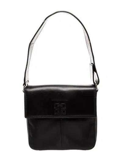 Pre-owned Givenchy Leather Shoulder Bag In Black