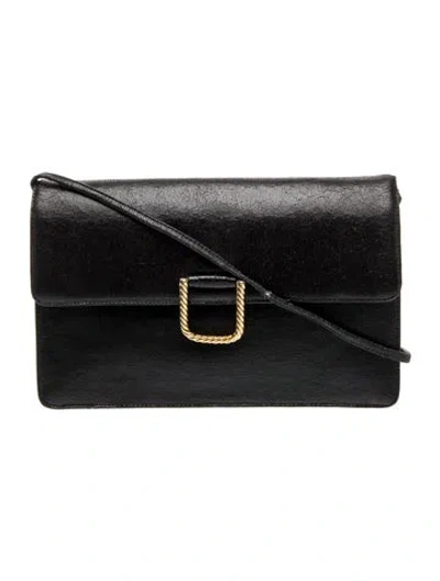 Pre-owned Givenchy Leather Shoulder Bag In Black