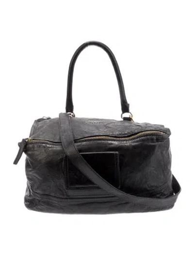 Pre-owned Givenchy Leather Shoulder Bag In Black