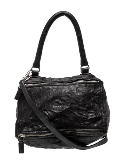 Pre-owned Givenchy Leather Shoulder Bag In Black