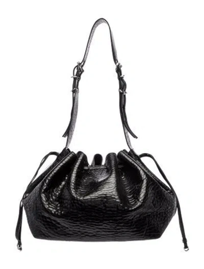 Pre-owned Givenchy Leather Shoulder Bag In Black