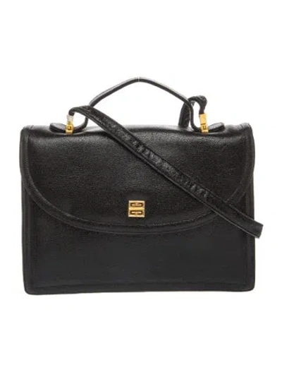 Pre-owned Givenchy Leather Shoulder Bag In Black