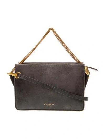 Pre-owned Givenchy Leather Shoulder Bag In Black
