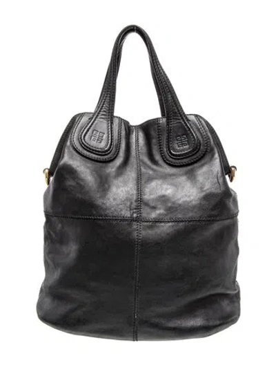 Pre-owned Givenchy Leather Shoulder Bag In Black