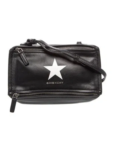 Pre-owned Givenchy Leather Shoulder Bag In Black