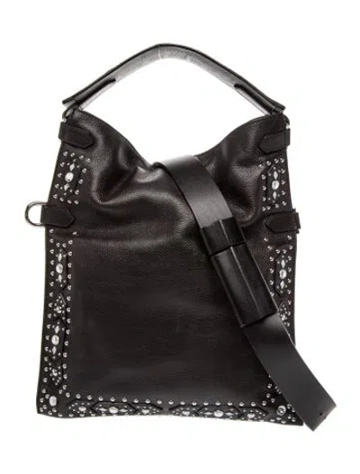 Pre-owned Givenchy Leather Shoulder Bag In Black