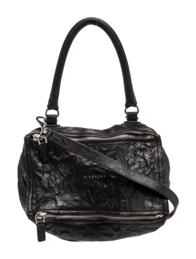 Pre-owned Givenchy Leather Shoulder Bag In Black